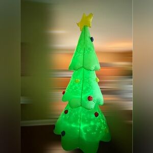 Festive Inflatable Christmas Tree with Lights